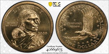 2000-P SAC$1 MS65