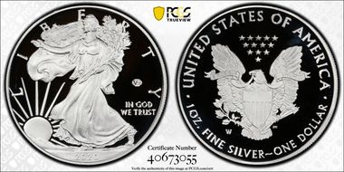 2020-W  $1 Silver Eagle - v75 Privy First Strike PR69DCAM