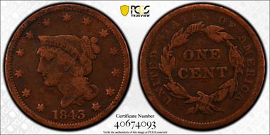 1843 1C Petite Head, Small Letters N1BN