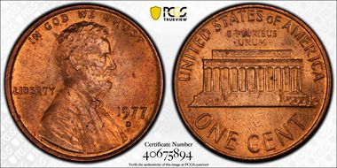 1977-D 1C MS64RD
