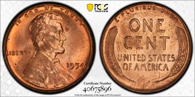 1954 1C MS64RD