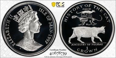 1997 Crown Ancestry of Felidae/Ag KM-777 PR70DCAM