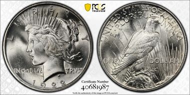 1922 $1 MS66+