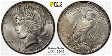 1934 $1 MS67