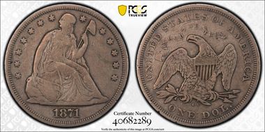 1871-CC $1 F15