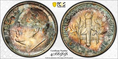 1946-S/S 10C DDR & RPM FS-502 MS67+ FB