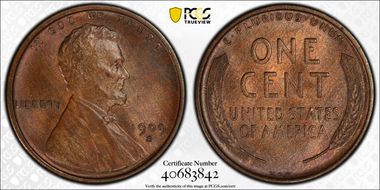 1909-S VDB 1C MS65BN