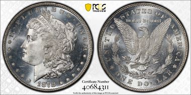 1878 7/8TF $1 Strong MS65+