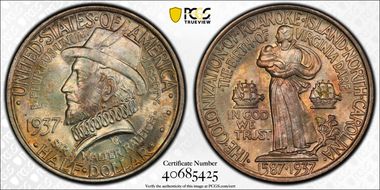 1937 50C Roanoke MS67