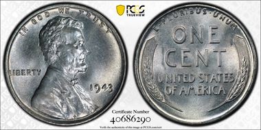 1943 1C MS67