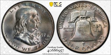 1957-D 50C MS66