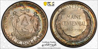 1920 50C Maine MS67
