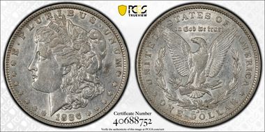 1886-O $1 AU50