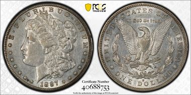 1887-S $1 XF45