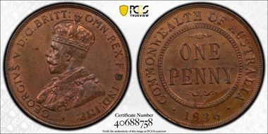 1936 (m) 1D KM-23 MS64RB