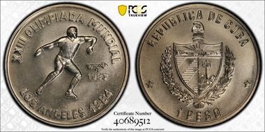 1983 Peso Discus MS68
