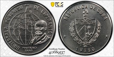 1990 Peso Esperanto Congress MS67