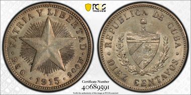 1915 10C AU58