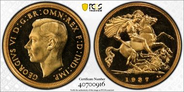 1937 1/2 Sov S-4077 PR64+ DCAM