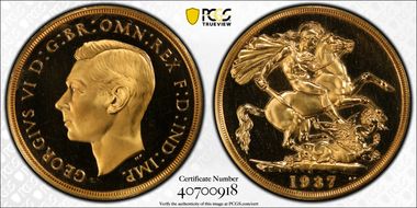 1937 £2 S-4075 PR65DCAM