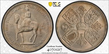 1953 Crown S-4136 Coronation MS65