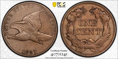 1857 1C Clash w/$20, FS-403 N1