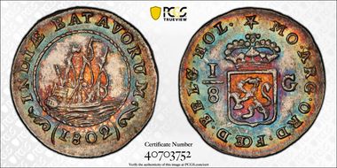 1802 1/8 G KM-80 MS65