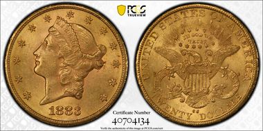 1883-CC $20 MS62+