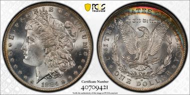 1884-O $1 MS67