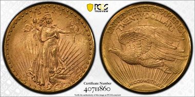 1926-D $20 MS62