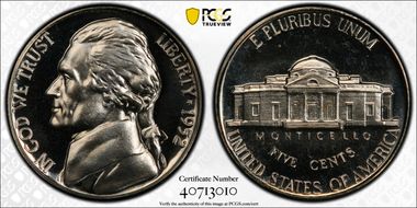 1952 5C Re-Engraved Obv Design FS-402 PR67CAM