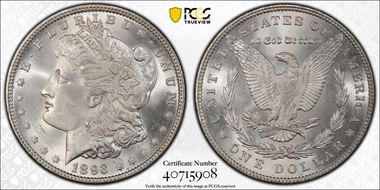 1893 $1 MS65+