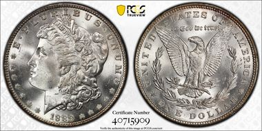 1889 $1 MS66+