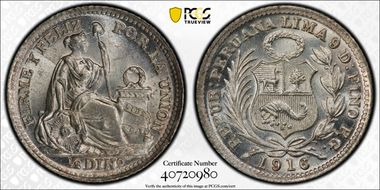 1916/5-FG  1/2 Din KM-206.2 MS65