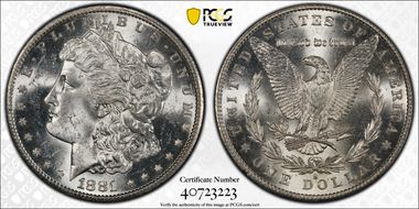 1881-S $1 MS62
