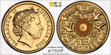 2015-C $2 Remembrance Day In Flanders Fields Colorized MS69