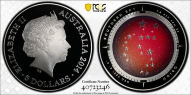 2014 $5 Orion Southern Sky Colorized PR69DCAM
