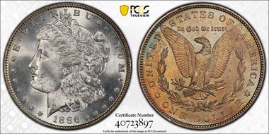 1886 $1 MS65