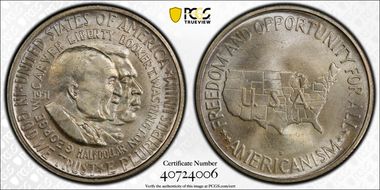 1951-D 50C Washington-Carver MS66+