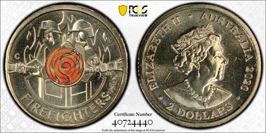 2020-C $2 Firefighters Colorized MS67