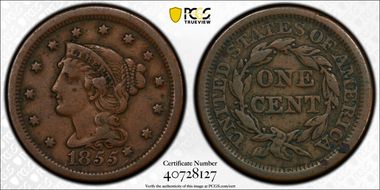 1855 1C Knob on Ear N1BN