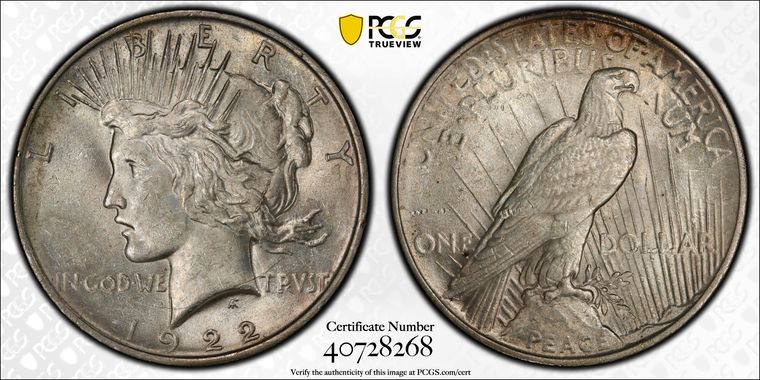 Cert 40728268 - Coin Image