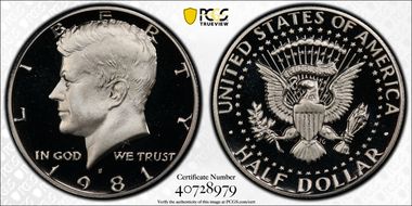 1981-S 50C Type 2 PR69DCAM