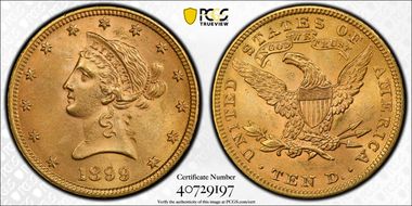 1899 $10 MS64