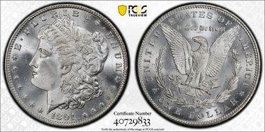 1891-CC $1 MS66+