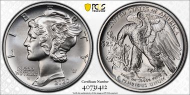 2020-W $25 Palladium First Strike SP69