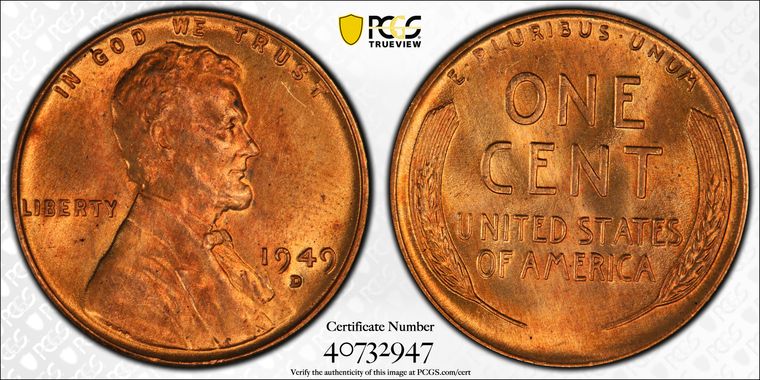 Cert 40732947 - Coin Image