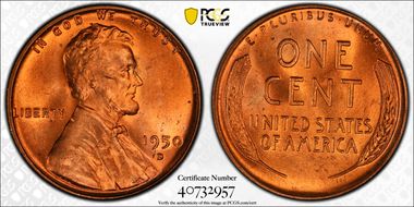 1950-D 1C MS64RD