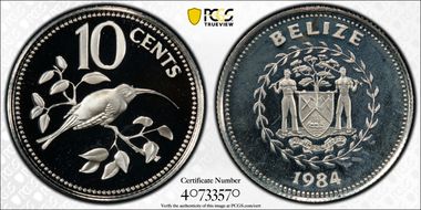 1984-FM 10C KM-92a Silver PR68DCAM