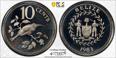 1983-FM 10C KM-85 Copper-Nickel PR67DCAM